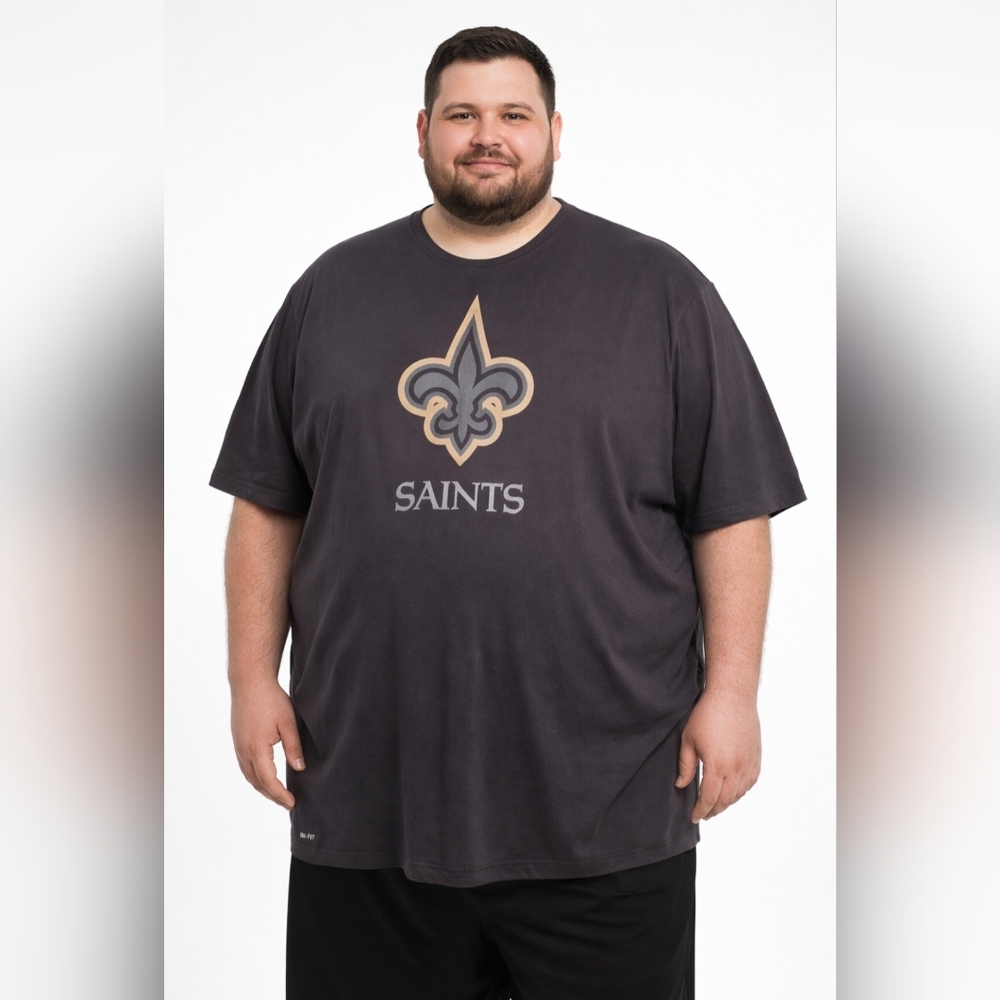 NIKE Men's New Orleans Saints Dri-FIT Short Sleeve T-Shirt – 4XL